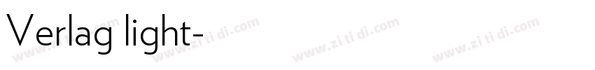Verlag light字体转换